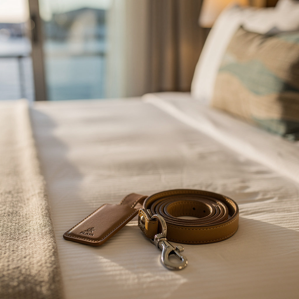 LA PLAYA INN hotel room with comfortable bed and coastal decor near Santa Barbara Harbor